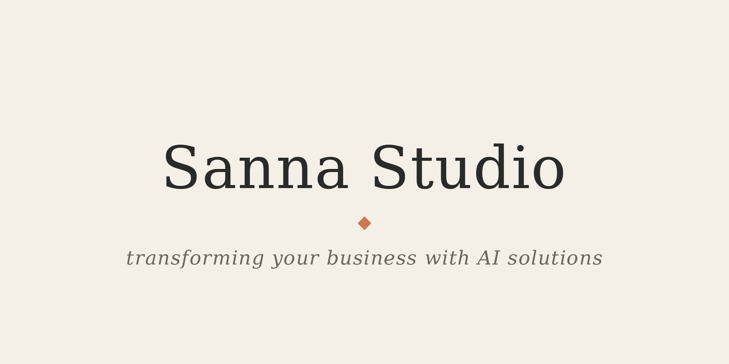 Sanna Studio AI
